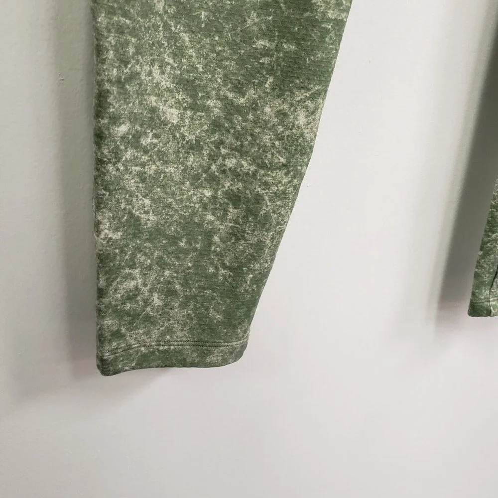 Lululemon Mens ABC Joggers Size M Warpstreme Pants Green Print Tapered Pockets - Picture 2 of 13